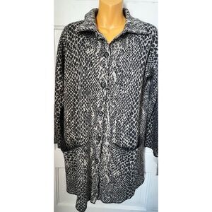 Vintage Karen Lessly Snakepeint Cardigan